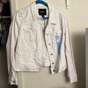Nine West white jean jacket